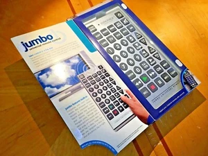 Jumbo Universal Remote Control Silver New in Box - Picture 1 of 4