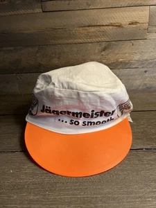 Vintage Jagermeister So Smooth Double Bill Stretch Fit Painters Hat Cap USA Made - Picture 1 of 6