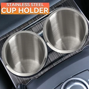 2Pcs Universal Stainless Steel Cup Drink Holders For Car Truck Table Marine Boat - Picture 1 of 7