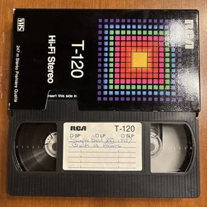 RCA T-120 VHS Blank Used Superbowl XXI New York Giants Denver Broncos 1987 - Picture 1 of 5
