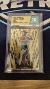 2024 Leaf Metal Noble Meyer #49 1/1 Gold - Picture 1 of 1