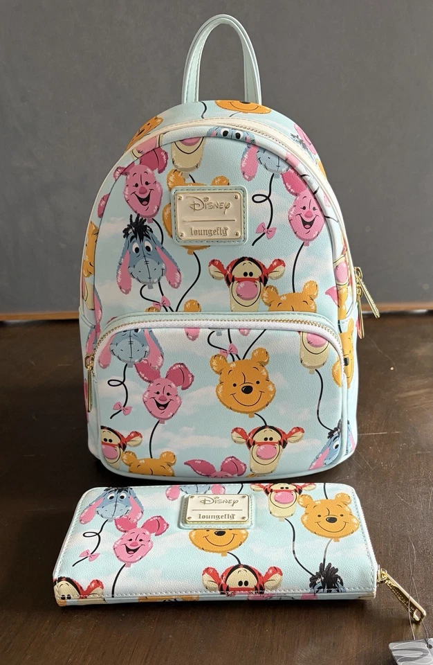 Loungefly Disney Winnie The Pooh Balloon Friends Eeyore Piglet Wallet WDWA1581