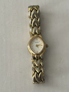 Reloj Mujer PULSAR Vintage Tono Dorado Japón V810-X010 Ovalado Esfera Blanca - Imagen 1 de 10