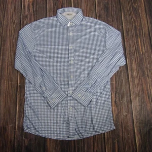 Collars & Co Oberhemd Herren Large Blau Tattersall Langarm Button Down - Bild 1 von 6