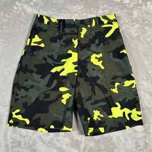 Polo Sport Ralph Lauren RLX Shorts Men 34 Green Camo Performance Outdoor Active - Picture 1 of 15