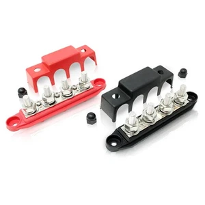 4 Post Power Distribution Block Bus Bar Pair with Cover - Made in The USA - 2... - Picture 1 of 7
