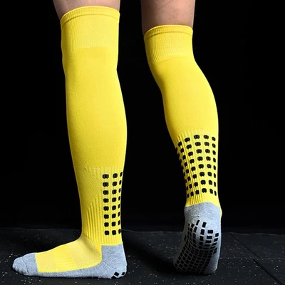 Nuevos calcetines de fútbol antideslizantes transpirables hasta la rodilla toalla inferior ciclismo senderismo para hombre Foto 1 de 4