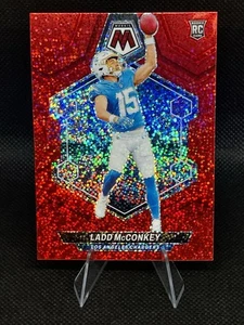 2024 Mosaic Ladd McConkey Rookie Red Sparkle Prizm (RC) No. 334 | Ladegeräte WR - Bild 1 von 3