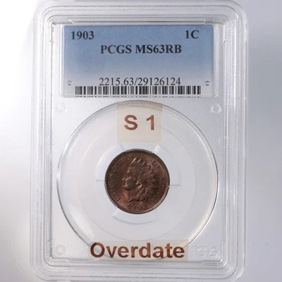 1903 Indian Head 1C PCGS Certified MS 63 RB - Image 1 of 2