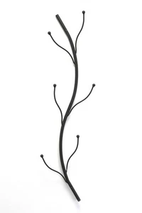 Wandgarderobe Metall Schwarz 93861 Garderobe Wand Garderobenhaken Flurgarderobe - Bild 1 von 4