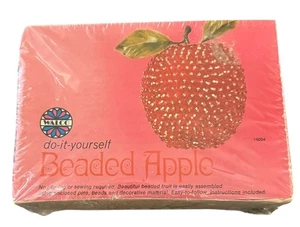 Vintage Walco DIY Beaded Apple Kit 1972 Sealed Craft Kit #16004 - Picture 1 of 6