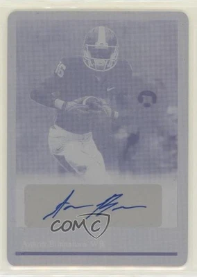 2016 Leaf Ultimate Draft Printing Plate Yellow 1/1 Aaron Burbridge RC 7w7 - Image 1 of 3