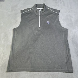 Johnnie-O Colorado Rockies MLB Golf Vest 1/4 Zip Pullover Men’s Sz XL  - Picture 1 of 8