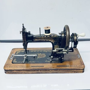 1920’s Antique Frister & Rossmann Sewing Machine Hand Crank Case Berlin Germany - Picture 1 of 24