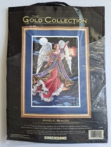 Vintage Dimensions GOLD COLLECTION Needlepoint ANGELIC BEACON Engel 2449 Weihnachten - Bild 1 von 9