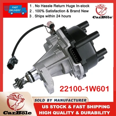 Distribuidor de encendido con tapa rotor para Nissan Xterra 3,3 L 2000 2001 2002 2003 2004 Foto 1 de 4