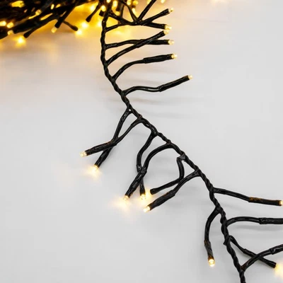 SPETEBO Catena Luminosa Albero di Natale con Timer - 9 Lunghezze - Decorazione Esterno Illuminazione Calda