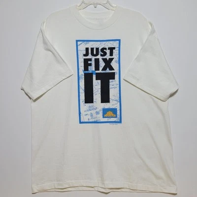 Винтажная футболка 90-х годов для улучшения дома промо ТВ одинарный шов Stanley Desantis размер XL - Изображение 1 из 4