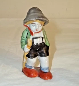 "Estatua de excursionista japonesa de cerámica de Japón ocupado 3,5""" - Imagen 1 de 3