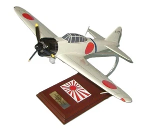 Japanische Marine Mitsubishi A6M Zero Saburo Sakai Desk WW2 Modell 1/24 SC Flugzeug - Bild 1 von 10