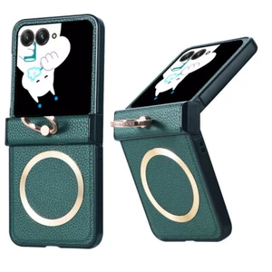 Funda protectora con bisagra magnética con soporte de anillo para Motorola Razr 60 Ultra/Razr+ 2024 - Imagen 1 de 13