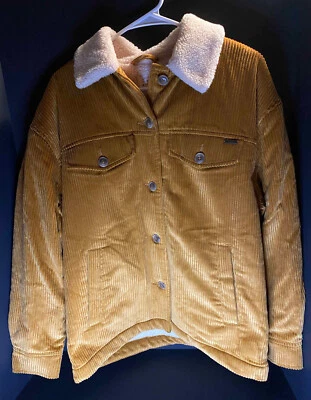 Chaqueta de camionero Billabong Cold Day para mujer M Sherpa pana chaqueta para tareas nueva sin etiquetas Foto 1 de 4