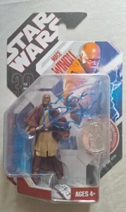 Star Wars 30° Anniversario Mace Windu con moneta NUOVO SU CARTONCINO SIGILLATO #06 - Foto 1 di 2