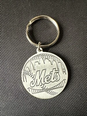 New York Mets Citi Field Inaugural Season Pewter Key Chain Ground Breaking 2006 - Image 1 of 2