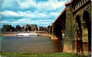 Blick über den Mississippi nach St. Louis Missouri Postkarte - Bild 1 von 2