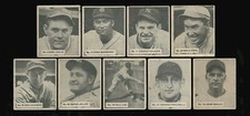 1936 V355 WORLD WIDE CANADIAN GOUDEY BASEBALL 9 CARDS NEW YORK YANKEES CHAMPS 