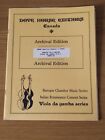 Dove House Editions Canada Archival Edition Sonata in C Major VDGS-44 viola