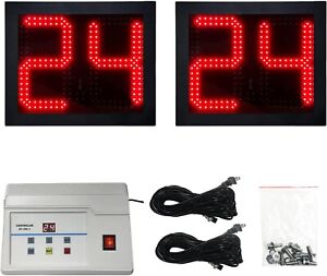 YZ 35”X18”X3” Electronic Large Basketball Scoreboard, Shot Clock 14/24 Second