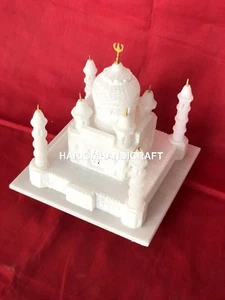 White Marble Taj Mahal Handcrafted Replica Interior Art Natural Decorative H5750 - Imagen 1 de 3