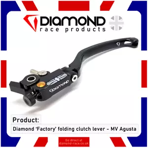 Diamond - 'Fabbrica' Pieghevole Leva Frizione - Per Mv Agusta F4 RR / RC - - Picture 1 of 4