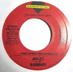 JOAN JETT * 45 * I Hate Myself For Loving You * 1988 * UNPLAYED MINT ! * NOS - Bild 1 von 1