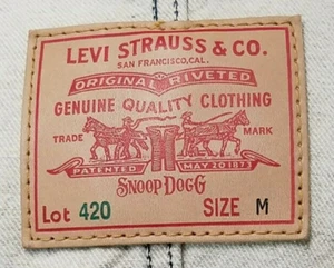 LEVI'S x SNOOP DOGG Denimjacke HANF Big ""E"" Lila Tab Herren M Ultra SELTEN NEU* - Bild 1 von 12