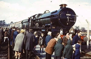 35 mm Farbdia x 7 - GWR King George V King Class No 6000 bei Bulmers Hereford - Bild 1 von 7