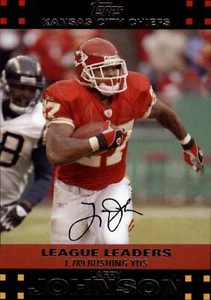 2007 Topps #399 Larry Johnson Leaders Kansas City Chiefs - Picture 1 of 2