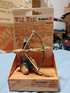 Schleich SIOUX ARCHER on Knees Brave 2005 Wild New West Figure 70305 Retired NEW - Picture 1 of 4