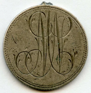 Moneda de plata Sweden Love Token grabada 50 minerales ¡con iniciales 22 mm!!!  - Imagen 1 de 2