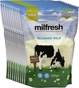 Milfresh Gold Superior Granulated Skimmed Milk 500g (Pack of 10) - Picture 1 of 8