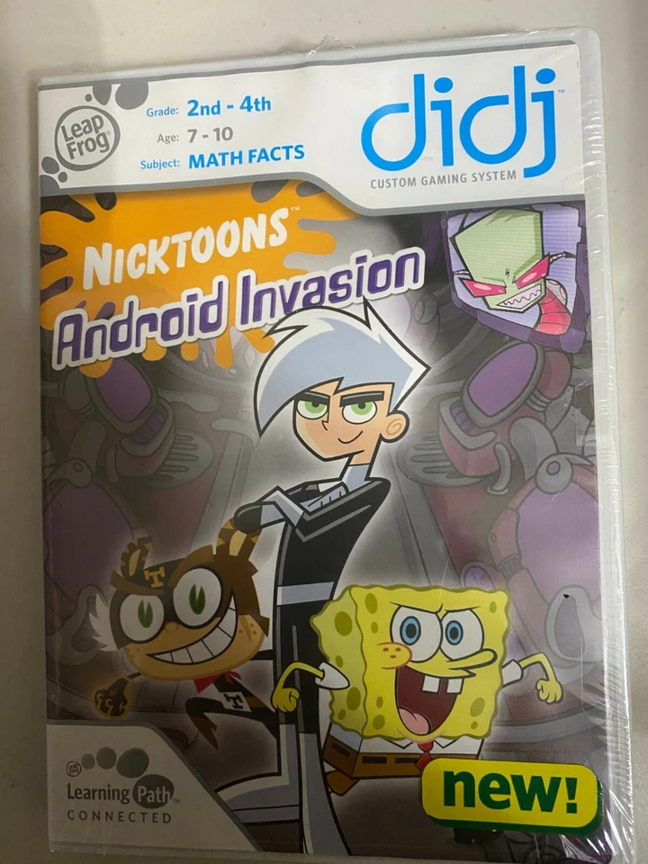NEW LeapFrog didj Math Facts Learning Game Nicktoons Android Invasion SpongeBob - Image 1 of 1