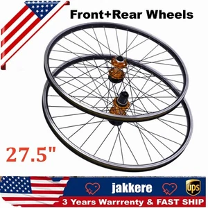 27,5" Mountainbike Vorderrad Hinterradsatz Aluminium Alufelge Scheibenbremse MTB Laufrad - Bild 1 von 12