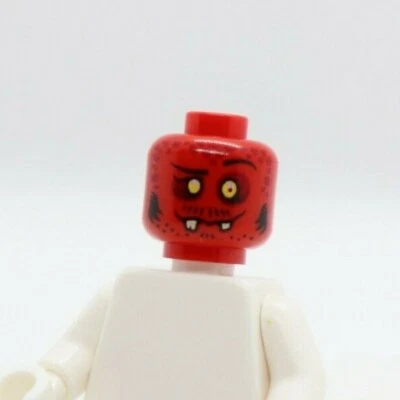 Cabeza - Doble Demonio Rojo Goofy Dientes Rotos Contador Nexo LEGO® Minifigura Parte Foto 1 de 2