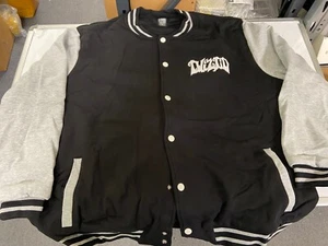 NEW BLACK GRAY NEW TWIZTID  BUTTON  UP JACKET MNE SKULL LUNGS 2XL - Picture 1 of 3