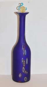 Maestri Di Murano Vetro Eseguito Kunstglas 12,75 Karaffe mit Stopfen Flasche Vase - Bild 1 von 5