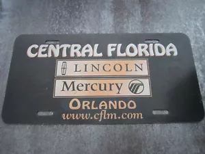 Lincoln Mercury Dealer Booster American License Number Plate Plastic - Picture 1 of 2