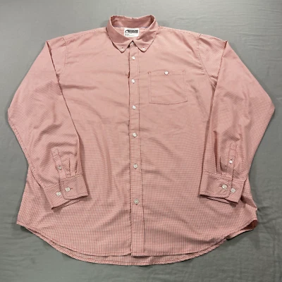 Mountain Khakis Shirt Mens 2XL XXL Red White Check Hiking Camp Button Up Adult - Image 1 of 4