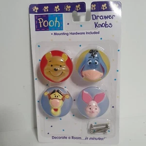 Pooh Disney Pooh, Tigger, Piglet, Eeyore Vintage Drawer Knobs Includes Screws - Bild 1 von 13
