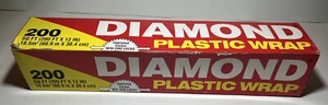 Vintage 1991 Diamond Brand Plastic Wrap Roll Open Box Movie Prop - Picture 1 of 9